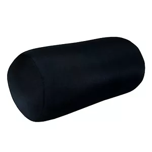Neck Pillow Travel Cushion Soft Support Flight Shape Head Rest Microbead Black - Picture 1 of 1