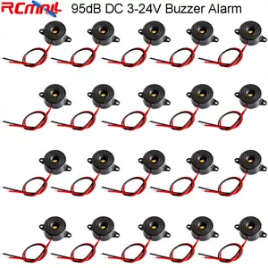 SFM-20B Piezo elektrischer aktiver Summeralarm 95 dB DC3-24V Dauerton 23x12 mm - Bild 1 von 2
