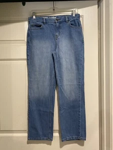 Cat & Jack Jeans Relaxed Straight Girls Size 14 Blue B94 - Picture 1 of 7
