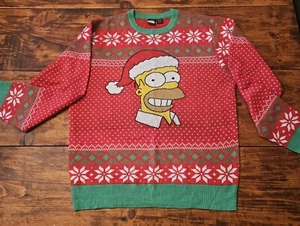The Simpsons Homer Simpson L Ugly Christmas Sweater SZ L-NWOT Men's - Picture 1 of 8