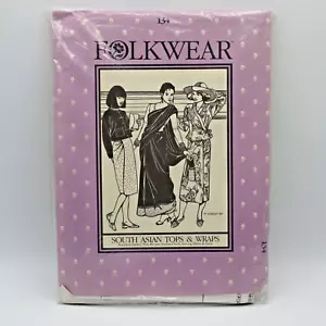 Folkwear Sewing Pattern 134 South Asian Tops & Wraps Uncut Historical Folk Wear - Picture 1 of 10