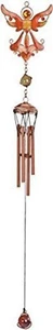 Gem Copper Toned Wind Chime with Orange Angel By Backwoods Lighting LLC - Picture 1 of 2