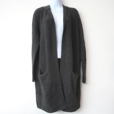 Gap Womens Hooded Cardigan Sweater Size Small Grey Soft Open Front Knit - Image 1 of 4