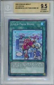 YuGiOh 1st Edition LIVE TWIN HOME IMPACT GEIM-EN018 Secret Rare BGS 9.5 - Picture 1 of 2