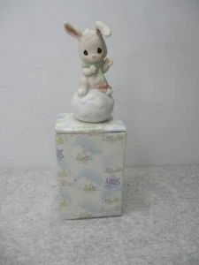 1996 Precious Moments Snowbunny Loves You Like I Do Bunny on Snowball #183792 - Bild 1 von 8