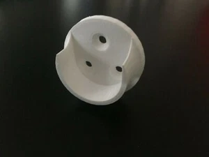 Wardrobe Rail End Supports Brackets for Round or Oval Rails 15 x 25 x 37mm - Picture 1 of 5