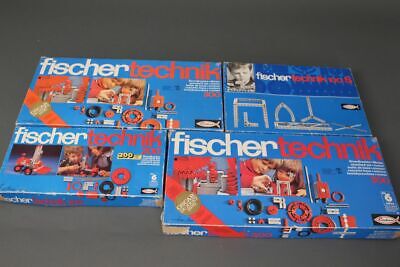 Fischer Technik 100S 200 300 Baukästen Konvolut Grundkasten + Motor 70er • 200.13€