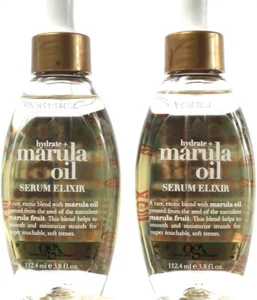 2 conteggi OGX Hydrate rara miscela esotica olio di marula siero elisir lucido 3,8 fl oz - Foto 1 di 2