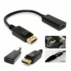 2 Pack DP Displayport Male to HDMI Female Cable Converter Adapter for PC Laptop - Picture 1 of 8