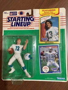 1990 Starting Lineup Dan Marino With Rookie Year Collectors Card SLU - NEW - Picture 1 of 6