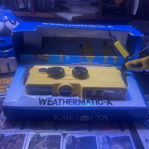 Minolta Weathermatic A Black Yellow Fixed Point & Shoot Underwater Not Tested - Picture 1 of 4