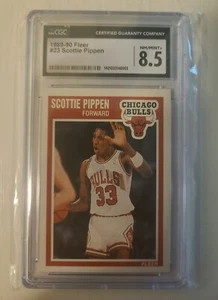 SCOTTIE PIPPEN #23 Chicago Bulls HOF CGC 8.5 1989-90 Fleer - Picture 1 of 2