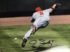 J.B. SHUCK ANAHEIM ANGELS SIGNED 8x10 PHOTO AUTOGRAPHED PICTURE HOUSTON ASTROS - Picture 1 of 1