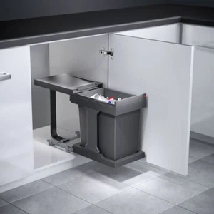 Kitchen Inventions Hailo Solo 20L Manual Low Height Pullout Trash Can System - Picture 1 of 3