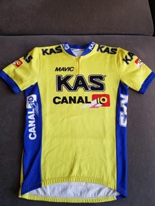 Vintage KAS Team Radtrikot gelb Mavik Canal - Größe XL - Bild 1 von 15