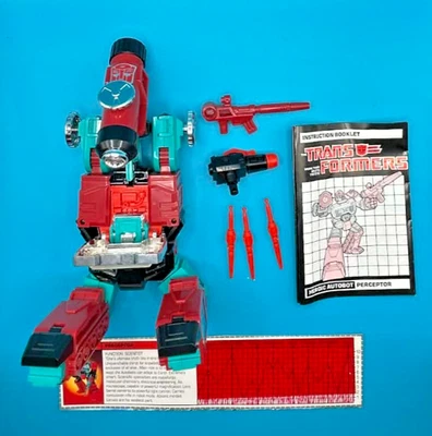 1985 Perceptor 100% COMPLETE TECH SPEC G1 TRANSFORMERS UNUSED HIGH GRADE - Image 1 of 4