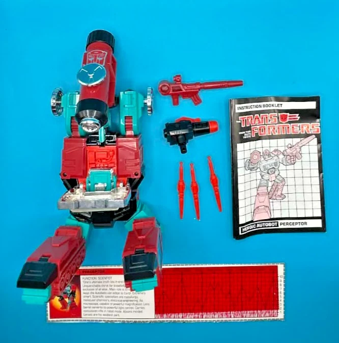 1985 Perceptor 100% COMPLETE TECH SPEC G1 TRANSFORMERS UNUSED HIGH GRADE - Image 1 of 4