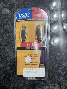 Belkin Cavo USB 2.0 6' USB A a USB B F3U133B06 - Foto 1 di 5