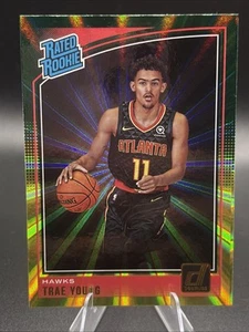 Trae Young #198 Rated Rookie Green & Yellow Laser 2018 Donruss - Bild 1 von 2