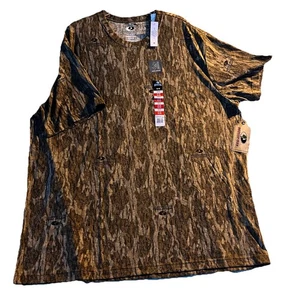 T-shirt Mossy Oak Bottomland uomo 3XL mimetica controllo profumo classica nuova con etichetta - Foto 1 di 12
