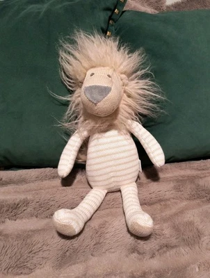 Suéter Mud Pie León Tejido Rayas Esponjoso Melena Peluche Animal Bebé Lovey Mudpie Foto 1 de 4