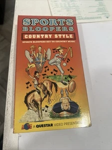 Sports Bloopers Country Style VHS VCR Video Tape Movie Used - Foto 1 di 4