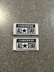 Lot 2 Converse All Star Chuck Taylor Tongue Patch Shoe Sneaker Logo Rare - Picture 1 of 3