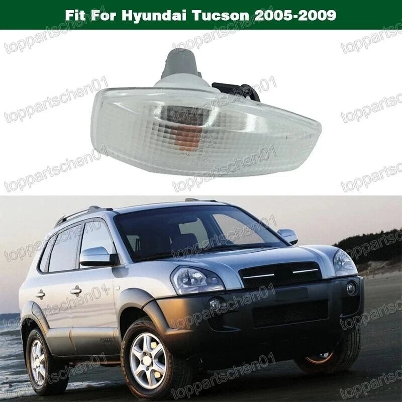 Lámpara de luz de señalización lateral para guardabarros delantero izquierda = derecha 1 pieza para Hyundai Tucson 2005-2009 Foto 1 de 3
