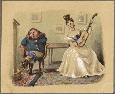 Antique Victorian Watercolour Painting - 19th Century - Image 1 of 4