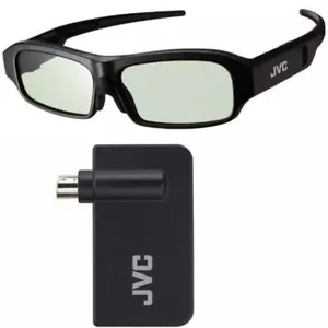 Victor JVC 3D synchro emitter PK-EM2 & Glasses for 3D Projector PK-AG3 - Picture 1 of 10