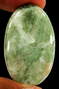 56.85 Ct Natural Seraphinite Loose Gemstone Cabochon Wire Wrap Stone - 64918 - Picture 1 of 5