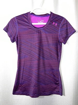 Camiseta ajustada de algodón Under Armour X-Small HeatGear cuello redondo R27 Foto 1 de 3