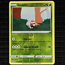Grubbin #018/264 SWSH Fusion Strike Pokemon Reverse Holo Common Card