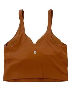 Lululemon Women's Align Ribbed Tank Top for Yoga Sports gym top_ Roasted Brown
