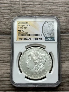 "1884-CC" NGC MS-70! 2023 FIJI MORGAN DOLLAR - Picture 1 of 2