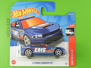 Hot Wheels 2022 - '15 Dodge Charger SRT - HW Rescue - 206 - New in OVP - Picture 1 of 1