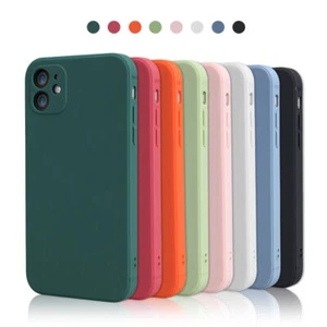 Funda de silicona líquida a prueba de golpes para iPhone 14 13 12 11 Pro Max 7 8 SE XR X - Imagen 1 de 11