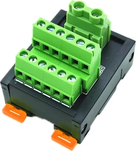 Screw Terminal Block Power Distribution Module, 30A DIN Rail Mounting Terminal B - Picture 1 of 12