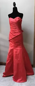 Alfred Angelo mermaid style orange cinnamon formal prom gown dress size 2 - Picture 1 of 6