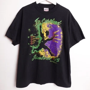Vintage 90s National Boy Scouts I Survived Jamboree Men's T-Shirt Size XL USA - Picture 1 of 14