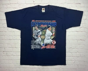 VTG 1999 ALCS New York Yankees Boston Red Sox Derek Jeter Nomar Garciaparra XL - Picture 1 of 9