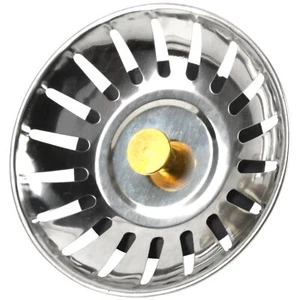 SINK STRAINER BASKET PLUG Food Crumbs Debris Catcher Basin Kitchen Bathroom Tub - Picture 1 of 3