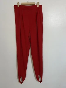 Carolina Colours Stirrup Pants XL Red Women’s Vintage K83 - Picture 1 of 10