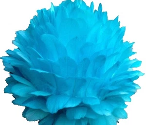 Centerpiece Feather Ball Large Wedding Ball Kissing Ball 14 inch Turquoise - Picture 1 of 4