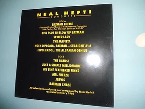 Soundtrack Neal Hefti - Batman Theme LP 1966 RE 1989 RCA - Foto 1 di 5