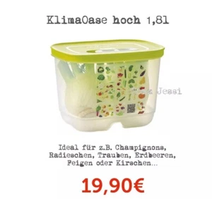 Tupperware, A181 KlimaOase 1,8l hoch , Klimadose, Obst und Gemüse Box NEU - Bild 1 von 1