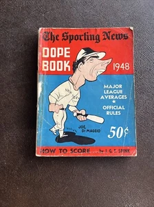 The Sporting News Dope Book 1948 béisbol Joe DiMaggio - Imagen 1 de 3