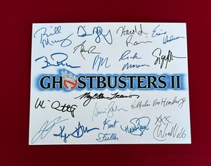 Ghostbusters II Title Card Cast-Signed- 8.5x11- Autograph Reprints