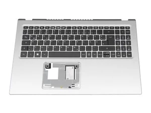 Acer 6B.A6MN2.014 Original Tastatur inkl. Topcase DE (deutsch) schwarz/silber - Afbeelding 1 van 4