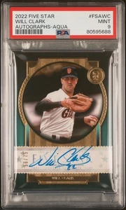 2022 Topps Five Star #FSA-WC Will Clark Aqua PSA 9 #/75 - Picture 1 of 2
